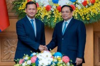សម្តេចធិបតី ហ៊ុន ម៉ាណែត ជួបពិភាក្សាការងារទ្វេភាគី ជាមួយនាយករដ្ឋមន្ត្រីវៀតណាម ក្នុងឱកាសនៃដំណើរបំពេញទស្សនកិច្ចផ្លូវការ នៅរដ្ឋធានីហាណូយ
